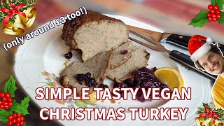 One of the best seitan VEGAN TURKEYS Ive ever tried │ Perfect for Christmas Dinner [upl. by Kayla]