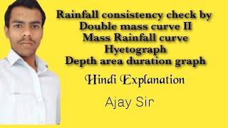 Consistency of Rainfall data by Double mass curve II Hydrology II [upl. by Leunamne]