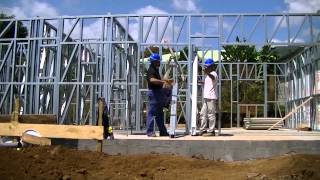 Maisons ossature métallique  video chantier 8  Les maisons besteel [upl. by Anale129]