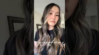 Light ash brown dark ash blonde balayage babylights bronde on dark roots balayage haircolor hair [upl. by Galven]