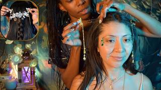 ASMR Goddess of the Night give you MAGICAL SLEEP She got INSANE Tingles HAIRSTYLING MASSAGE [upl. by Selmore768]