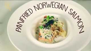 Recipe Panfried Norwegian Salmon [upl. by Ahseken]