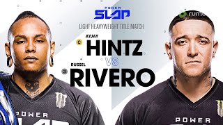 HINTZ vs RIVERO  Power Slap 2  Light Heavyweight Title Match [upl. by Veejar]