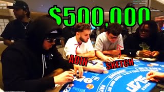 REACTING TO ADIN ROSS amp SKETCH 500000 HIGHROLLING BLACKJACK IN LAS VEGAS [upl. by Des654]