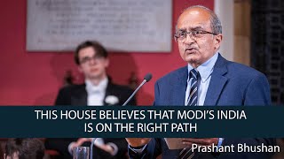 Prashant Bhushan  This House Believes That Modi’s India is on the Right Path  68 [upl. by Ennaxor]