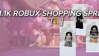 BACK IT IT AGAIIN 11K ROBLOX SHOPPING SPREE 💰 ‘11K800’  DHDIAN STYLE [upl. by Brick]