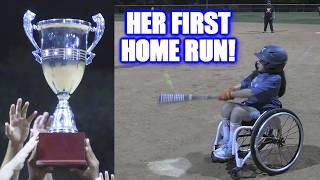 HER FIRST HOME RUN CAME IN THE CHAMPIONSHIP GAME  OnSeason Softball Series [upl. by Nnayllehs275]