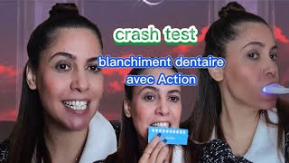 Blanchiment dentaire avec le kit optismile Action crash test [upl. by Mehetabel]