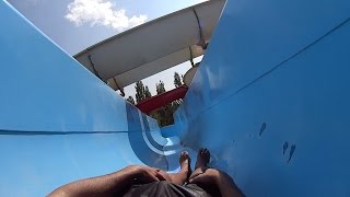 Blue Water Slide at Waterland Thessaloniki [upl. by Nediarb]