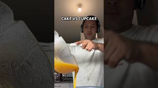 CAKE VS CUPCAKE BATTLE cake cupcake baking shorts shortsfeed viralvideo shortsvideo food [upl. by Dennie527]