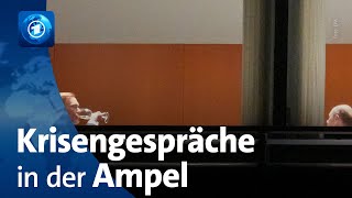 AmpelSpitzen setzen im Koalitionsstreit auf Krisengespräche [upl. by Delahk]