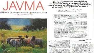 Preoperative use of hypertonic saline versus pentastarch in equine colics l University of Liverpool [upl. by Corri243]