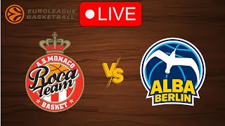 Live Monaco vs Alba Berlin  EuroLeague 20242025  Live Play by Play Scoreboard [upl. by Oriel]