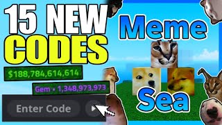 NEW CODES ROBLOX MEME SEA CODES 2024  MEME SEA CODES  MEME SEA CODE [upl. by Aimahs]