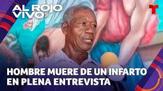 Hombre muere de un infarto en plena entrevista de televisión en Honduras [upl. by Lissi]