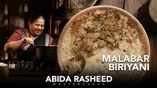 Abida Rasheed Malabar Chicken Biriyani Recipe  English Cooking Masterclass [upl. by Rebane768]