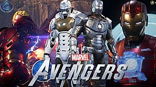 Marvels Avengers Game  NEW Gameplay Iron Man Costumes Gear System Revealed and More [upl. by Nalyad50]