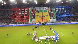 Fantastic tifo amp pyro at Il Derby della Lanterna Genoa  Sampdoria Luigi Ferraris 25 Nov 2018 [upl. by Ardle911]