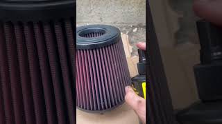 Cleaning up a Reusable Air Filter cars automobile racing filter mustang mechanic cleaning [upl. by Gnov]