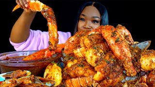 KING CRAB SEAFOOD BOIL MUKBANG  DESHELLED SEAFOOD BOIL MUKBANG  Seafood  Mukbang [upl. by Bena906]