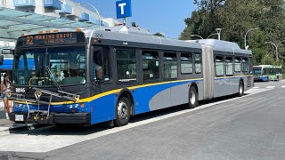 Burnaby Translink 2009 NFI DE60LFR B8145 On Route R2 Phibbs Exchange [upl. by Eleda]