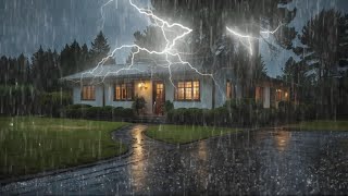 Gentle Night RAIN  Rain Sounds For Sleeping  Thunderstorm Sounds Relax Study ASMR [upl. by Quartas]