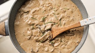 Sauce aux Champignons 🍄 Crémeuse et Rapide  SANS GLUTEN [upl. by Jerri]