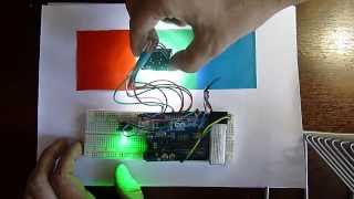 TCS3200 color sensor Arduino RGB LED [upl. by Backer]