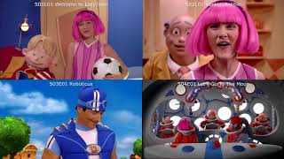 lazytown but its each seasons first episode all playing at once [upl. by Derrick840]