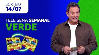 SORTEIO da TELE SENA SEMANAL VERDE 14072024 [upl. by Scrivings]