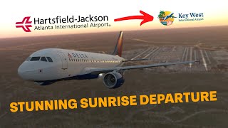 Realistic Early Morning Atlanta Departure in the ToLiss A319  XPlane 11 [upl. by Eldreda306]