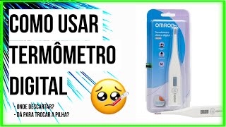 COMO USAR TERMÔMETRO DIGITAL [upl. by Haynes173]