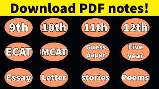 how to download pdf notes for new books  download pdf notes for all classes all subjects [upl. by Golightly]