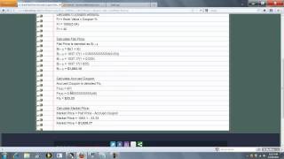 Flat Price Accrued Coupon and Market Price of a Bond Calculator [upl. by Tychon]