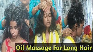 Super Head Massage for Long Hair  Hair Oil Massage For Step by Step With Stream  চুলের পরিচর্যা [upl. by Robyn]