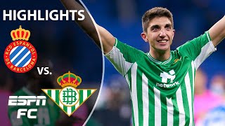 Real Betis keeps hot streak intact with win over Espanyol  La Liga Highlights [upl. by Lim325]