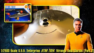 Polar Lights 12500 Scale USS Enterprise as seen in STAR TREK Strange New Worlds Part2 [upl. by Nuoras]