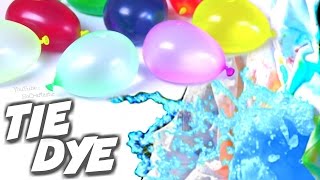 TIE DYE with BALLOONS  Easy TieDye How To  SoCraftastic [upl. by Bernstein979]