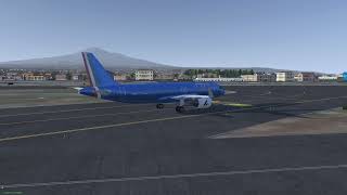 Landing A320neo in Catania  Fontanarossa Airport LICC in Xplane 11 [upl. by Ecertal411]