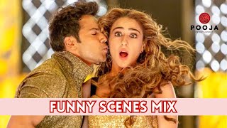 कुली नं 1 Funny Scenes Mix  Part 2 [upl. by Bouchier]