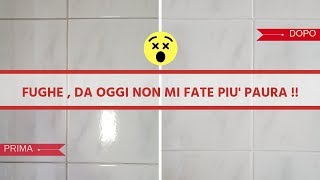 METODO FACILE E STREPITOSO PER PULIRE LE FUGHE DELLE PIASTRELLE SENZA FATICA [upl. by Miah778]