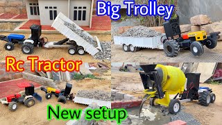 DIY Mini Farmhouse for Rc Tractors dc Motor working New Setup Upgrade big Trolley​⁠MrPendujatt22 [upl. by Yerggoeg868]