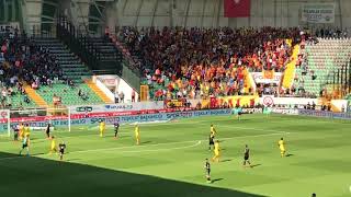 Akhisarspor 11 Göztepe  Göztepe tribünü Akhisarda [upl. by Ellehcer]