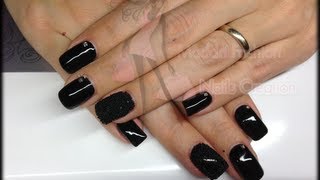 Nail art  Monocolore nero effetto cavialecavirperlinebubble  Maddafashion [upl. by Buehrer]