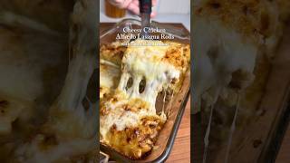 Cheesy Chicken Alfredo Lasagna Rolls with Caramelized Onions 🫣 [upl. by Paola523]