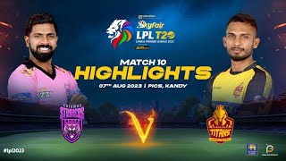 Highlights  Colombo Strikers vs Galle Titans  Match 10  LPL 2023 [upl. by Oicirtap]