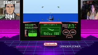 The Bane of AVGN Landing the F14 in Konamis Top Gun NES Original Hardware [upl. by Idden]