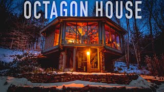 Berkshires Octagon Glass House Tour  Stunning Massachusetts Cabin Rental [upl. by Rezal562]