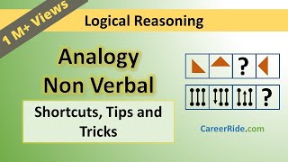 Non Verbal Analogy  Tricks amp Shortcuts for Placement tests Job Interviews amp Exams [upl. by Trilley]