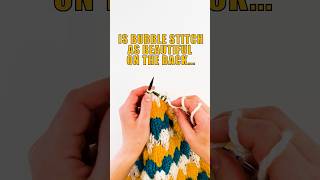 How to knit beautiful bubble stitch craft knit yarn art [upl. by Outhe]